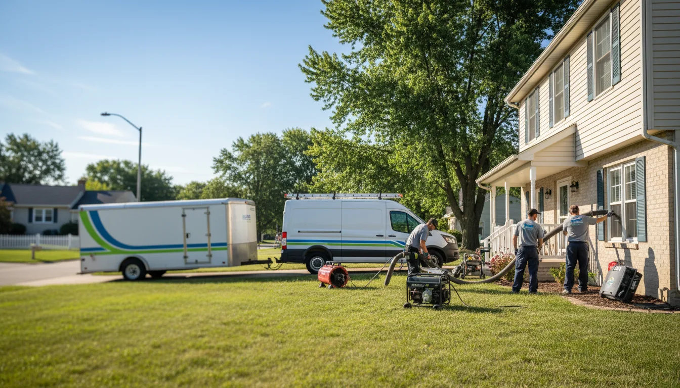 Flooded Basement Restoration And Cleanup With Repair in Jamestown, KS near me